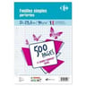 Carrefour 500 feuilles simples perforées 21x29.7 cm grands carreaux