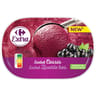 Carrefour extra bac sorbet cassis 1l 600g
