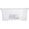 Carrefour home boite de rangement plastique transparente 25l