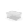 Carrefour home boite de rangement plastique transparente 17l