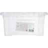 Carrefour home boite de rangement plastique transparente 17l