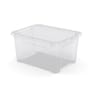 Carrefour home boîte de rangement transparent 24l