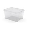 Carrefour home boîte de rangement transparent 24l
