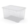 Carrefour home boîte de rangement transparente 45l