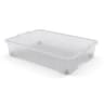 Carrefour home boîte de rangement dessous de lit transparente 50l