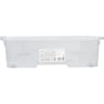 Carrefour home boîte de rangement dessous de lit transparente 50l
