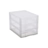 Carrefour home tour de rangement taille mini (format A4) - 3 tiroirs