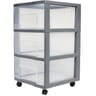 Carrefour home tour de rangement à roulettes 3 tiroirs XL