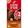Côte d'or noir noisettes entières 180g