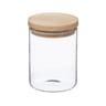 Bocal en verre 0.6 L avec couvercle en bois
