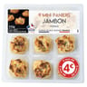 9 Mini paniers jambon fromage 115g prix rond stické