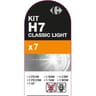 Carrefour coffret h7/w5w 7 lampes 56868 ck 12v