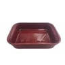 Carrefour home plat rectangle 32cm bordeaux clair