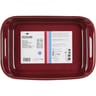 Carrefour home plat rectangle 32cm bordeaux clair