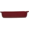 Carrefour home plat rectangle 32cm bordeaux clair