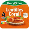 Fleury Michon les tranches végé lentille corail 4 tranches 120g