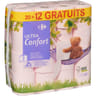 Carrefour papier toilette rose ultra confort 3 plis 20+12 rouleaux