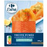 Carrefour extra truite fumée 4 tranches 140g