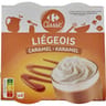 Carrefour classic liégeois caramel 4x100g