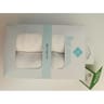 Lot de 2 draps housse unis gris 40x80xm coton bio