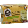 Carrefour original petit pot de crème saveur pistache 4 x 100g