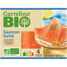 Carrefour bio saumon fumé 4 tranches 110g