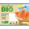 Carrefour bio saumon fumé 4 tranches 110g