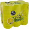 Carrefour sensation eau gazeuse aromatisée citron, citron vert 6x33cl