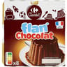 Carrefour Original flan chocolat 8X100g