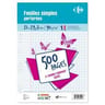 Carrefour 500 feuilles simples perforées 21x29.7 cm grands carreaux