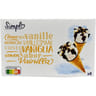 Simpl 8 cônes parfum vanille 960ml 550g