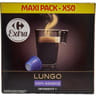 Carrefour extra capsules lungo x50 - 250g