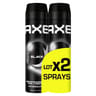 Axe supreme deodorant homme black 48h 2x200ml