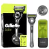 Gilette rasoir barbe exfoliante 1 manche + 1 socle