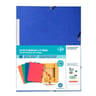 Carrefour lot de 5 chemises élastiques 3 rabats 24x32 cm cartonnées