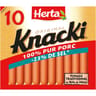 Herta knacki original -25% de sel x10 350g