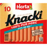 Herta knacki original -25% de sel x10 350g