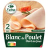 Carrefour extra blanc de poulet doré au four 2 tranches 80g