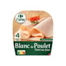 Carrefour extra blanc poulet doré au four 4 tranches 160g