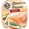 Carrefour original blanc de poulet braisé x4 120g