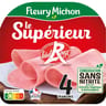 Fleury Michon jambon le supérieur label rouge conservation sans nitrite 4 tranches 160g