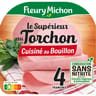 Fleury Michon jambon le torchon conservation sans nitrite 4 tranches 140g