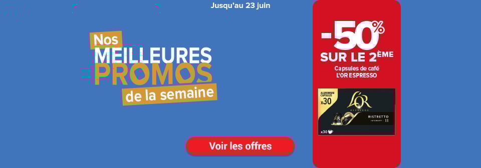 Meilleures promos jusqu'au 23 juin