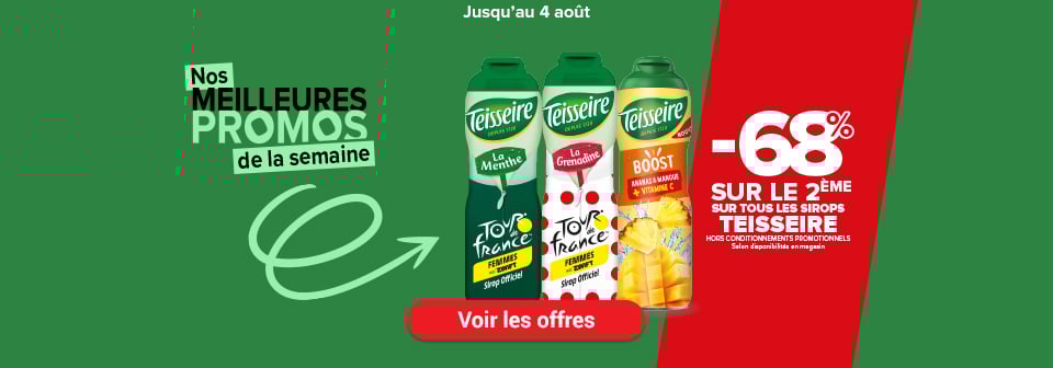 Meilleures promos jusqu'au 04 août