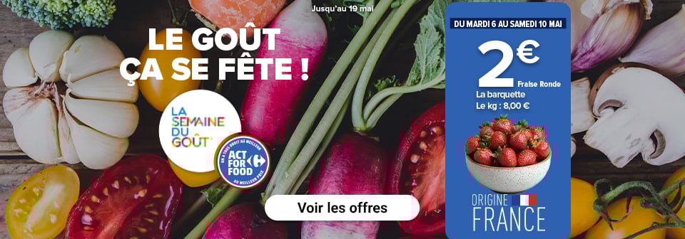 Meilleures promos jusqu'au 12 mai