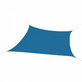 Voile d'ombrage carrée 3,6x3,6m bleu