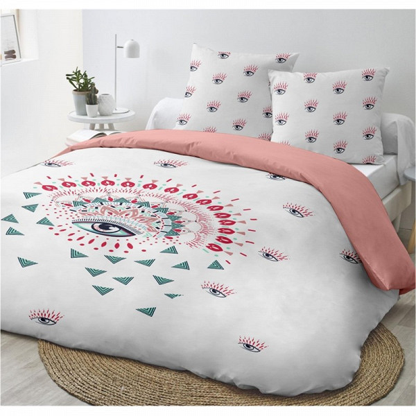 Parure Housse De Couette 240x220 2 Taies 63x63 Pupille