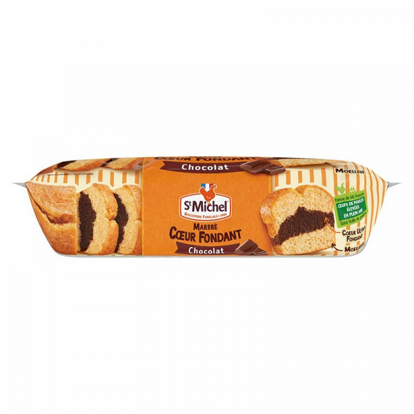 St Michel Marbre Coeur Fondant Chocolat 300g
