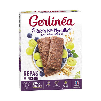 Gerlinea Barres Raisin Myrtille Ble 248g Gerlinea Barres Raisin Myrtille Ble 248g
