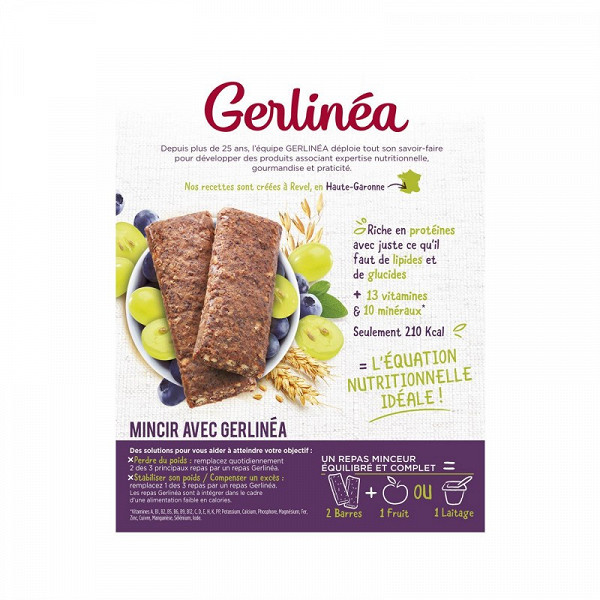 Gerlinea Barres Raisin Myrtille Ble 248g Gerlinea Barres Raisin Myrtille Ble 248g